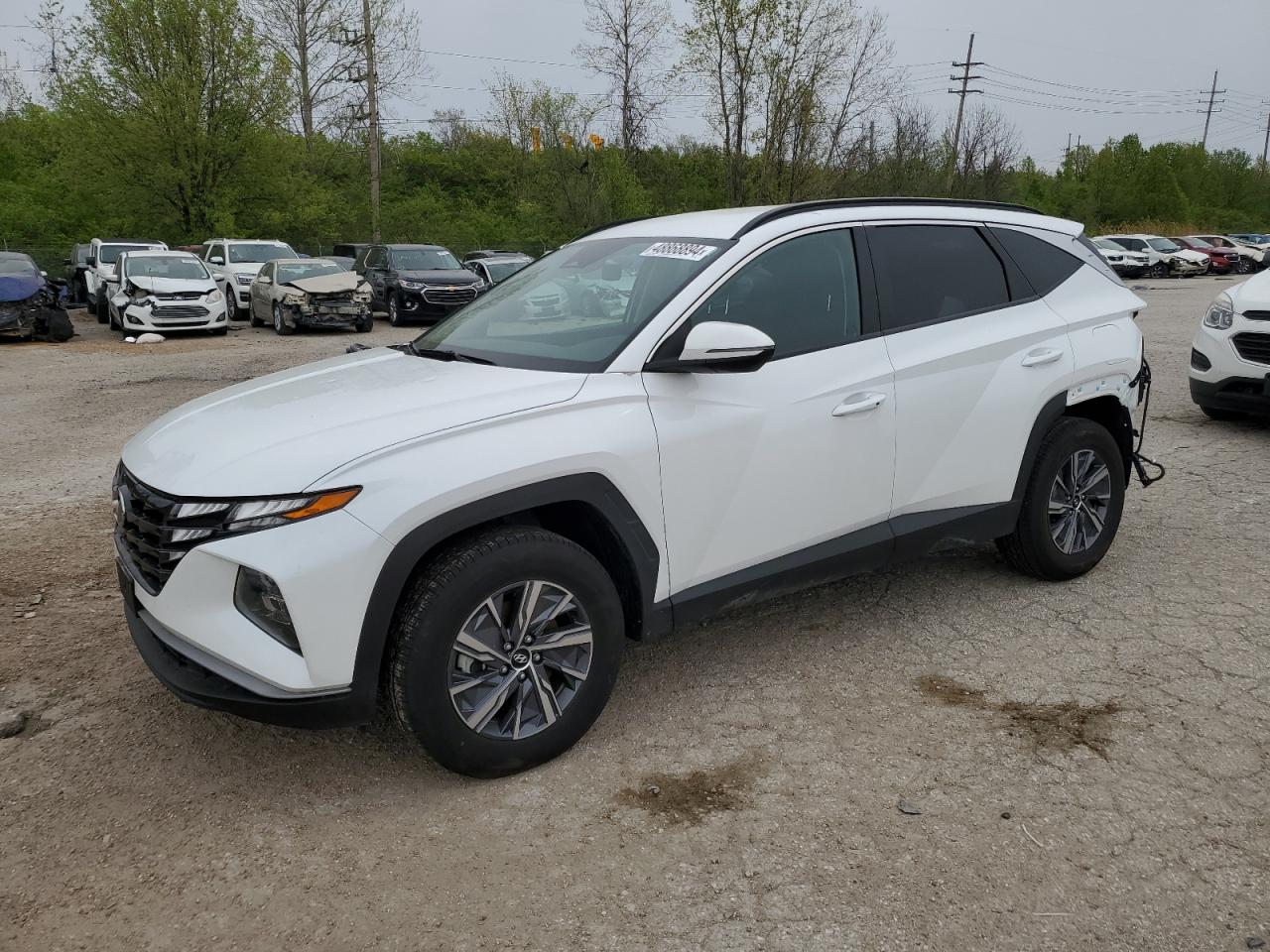 2022 HYUNDAI TUCSON BLUE VIN:KM8JBCA14NU042948