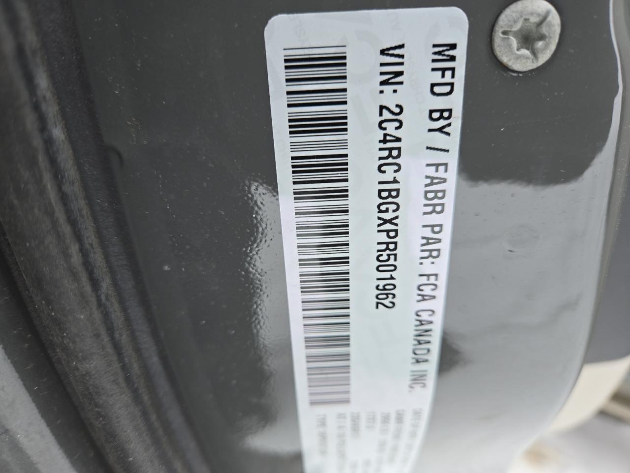 2023 CHRYSLER PACIFICA TOURING L VIN:2C4RC1BGXPR501962