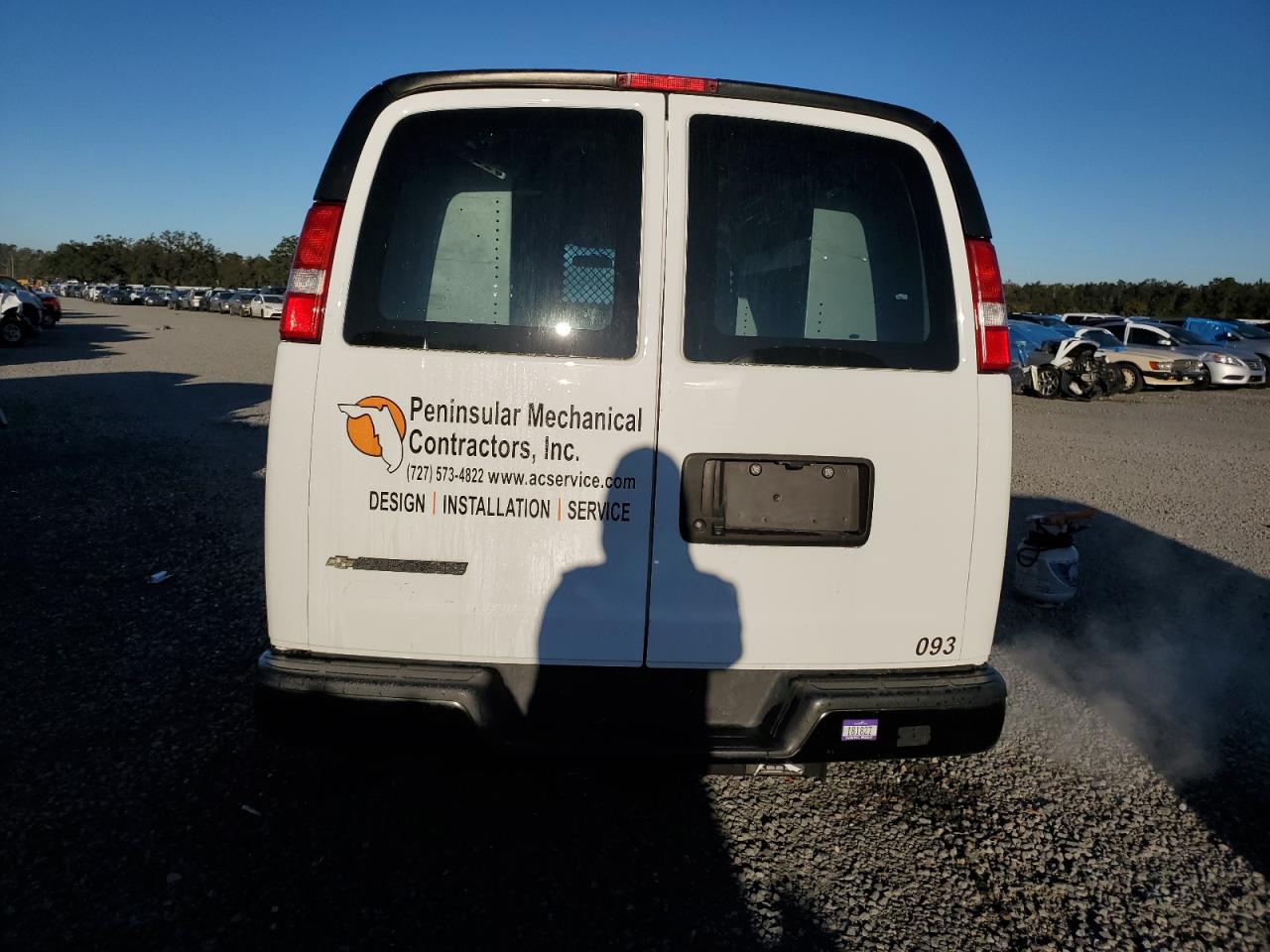 2022 CHEVROLET EXPRESS G2500  VIN:1GCWGAFPXN1200093