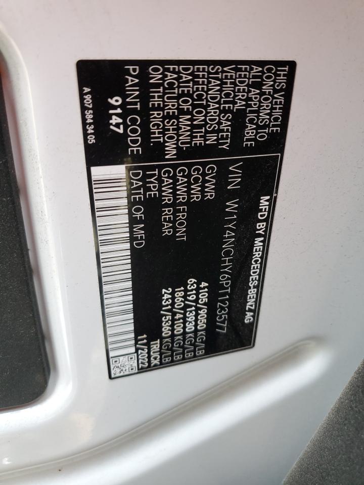 2023 MERCEDES-BENZ SPRINTER 2500 VIN:W1Y4NCHY6PT123577