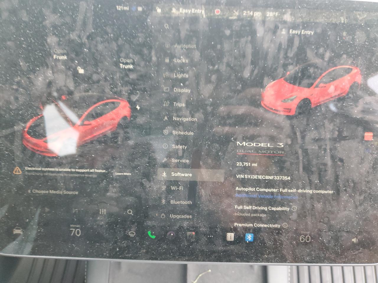 2022 TESLA MODEL 3  VIN:5YJ3E1EC8NF337354