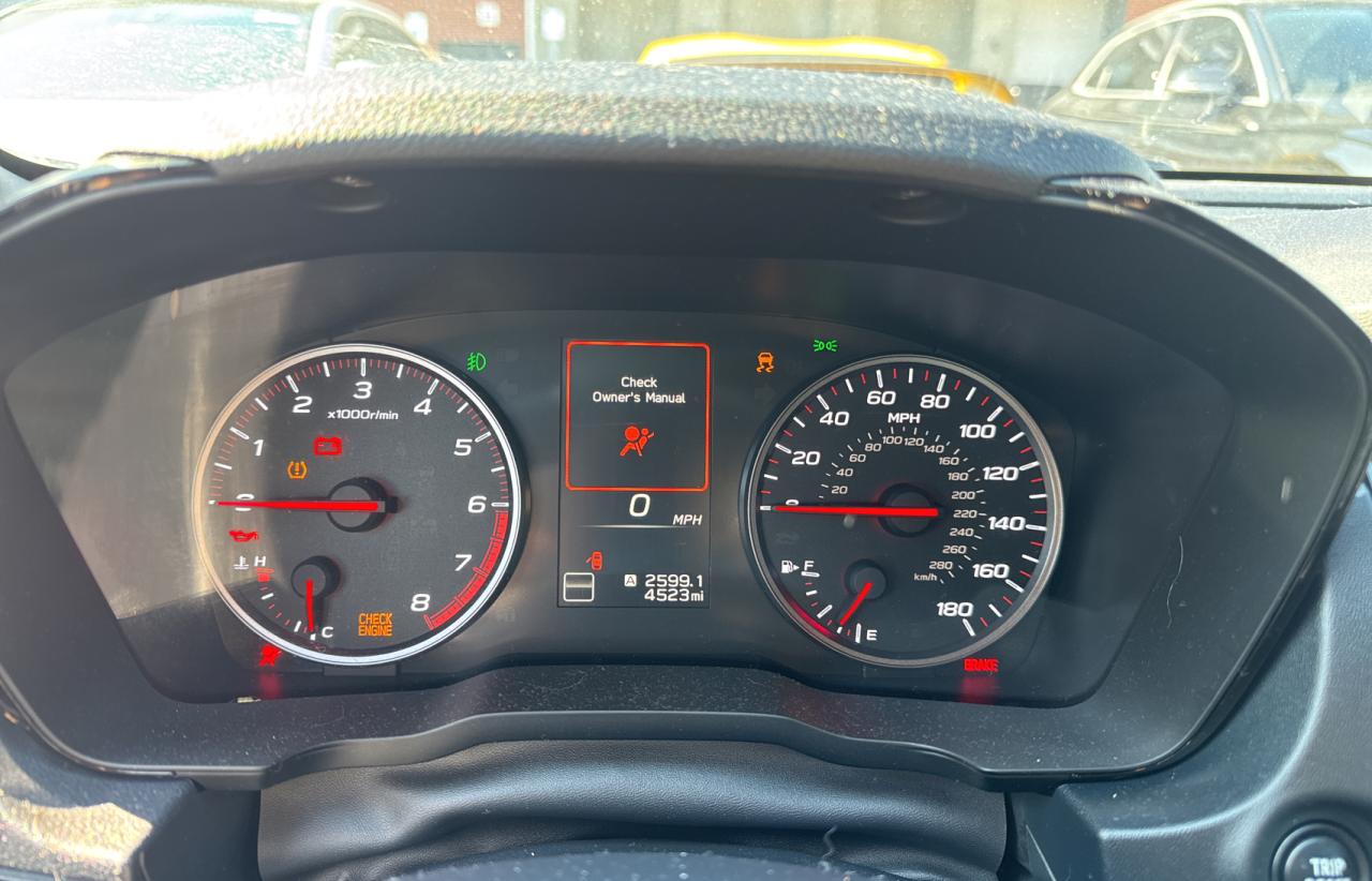 2023 SUBARU WRX PREMIUM VIN:JF1VBAF68P9816189
