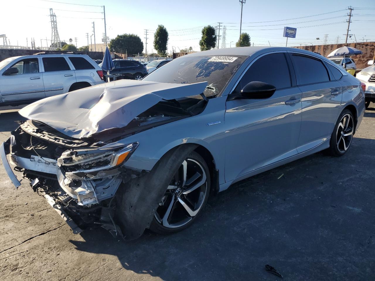 2022 HONDA ACCORD HYBRID SPORT VIN:1HGCV3F22NA040723