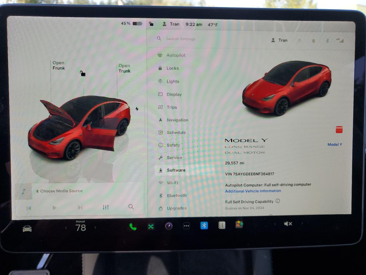 2022 TESLA MODEL Y  VIN:7SAYGDEE6NF364817