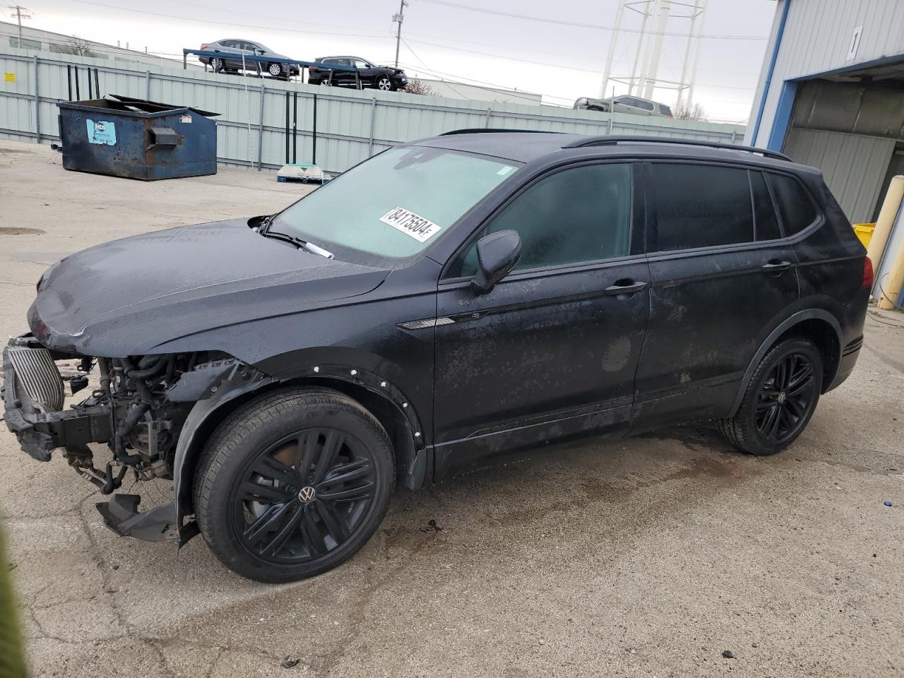 2022 VOLKSWAGEN TIGUAN SE R-LINE BLACK VIN:3VV8B7AX9NM144895