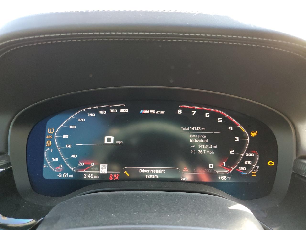 2022 BMW M5 CS VIN:WBS73CH07NCJ87473