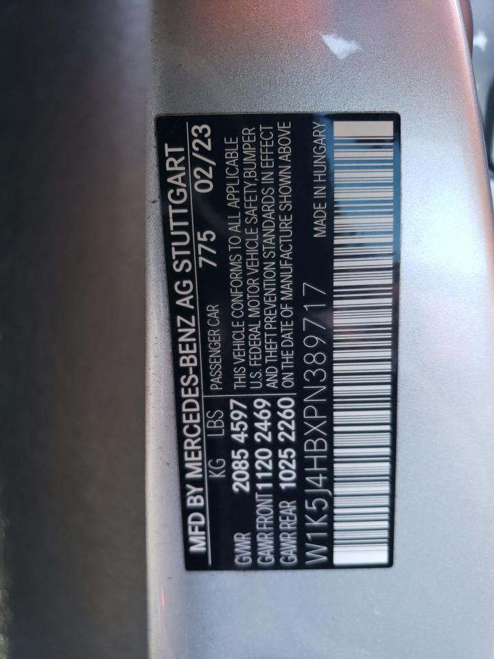 2023 MERCEDES-BENZ CLA 250 4MATIC VIN:W1K5J4HBXPN389717