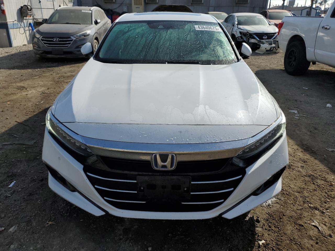 2022 HONDA ACCORD HYBRID EXL VIN:1HGCV3F53NA004923