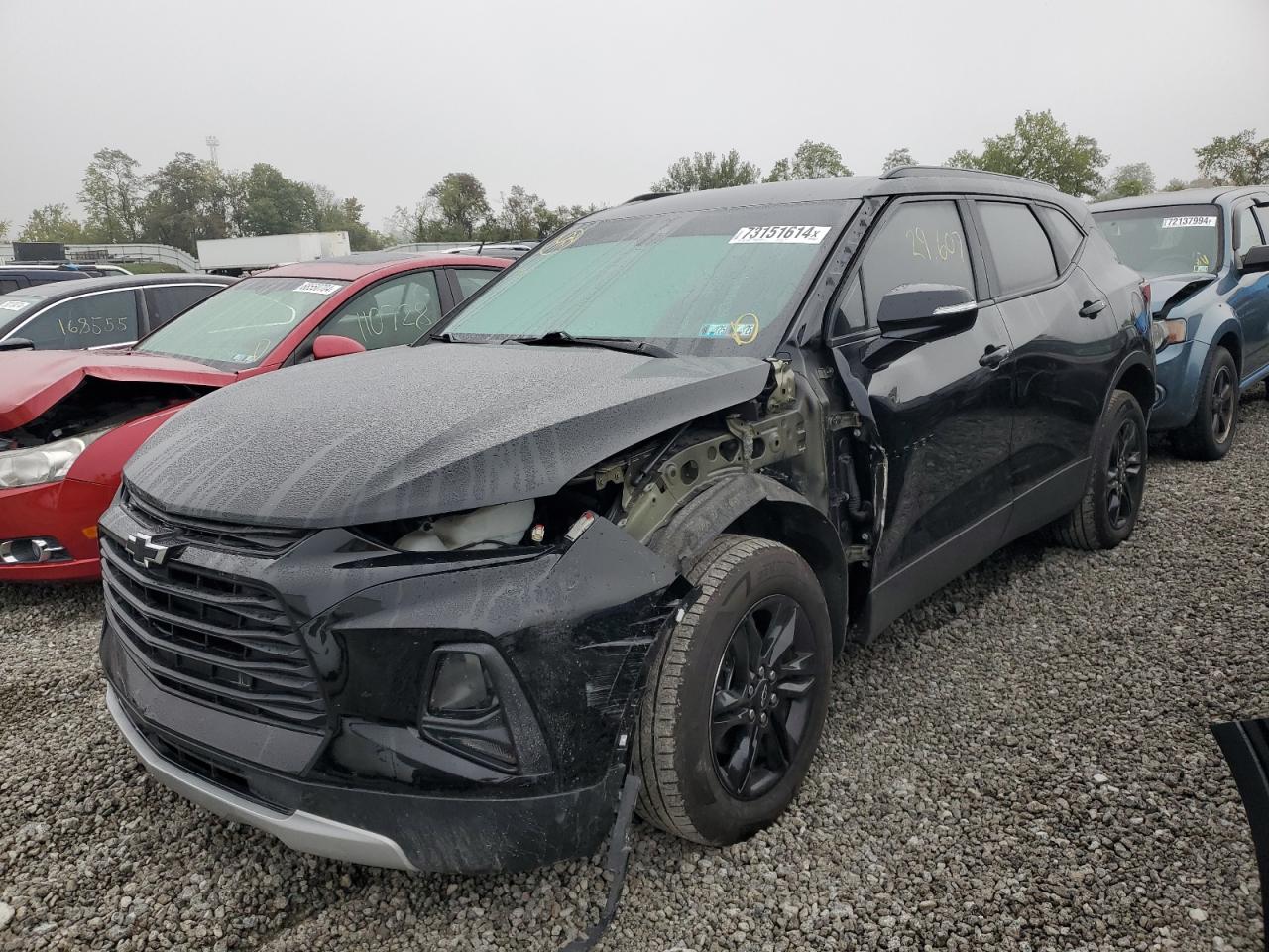 2022 CHEVROLET BLAZER 2LT VIN:3GNKBHR42NS136144