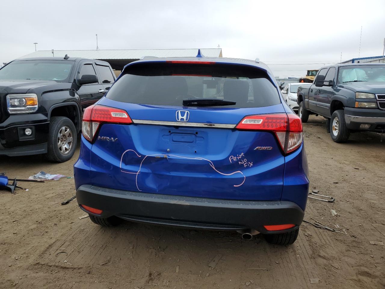 2022 HONDA HR-V EX VIN:3CZRU6H59NM744578