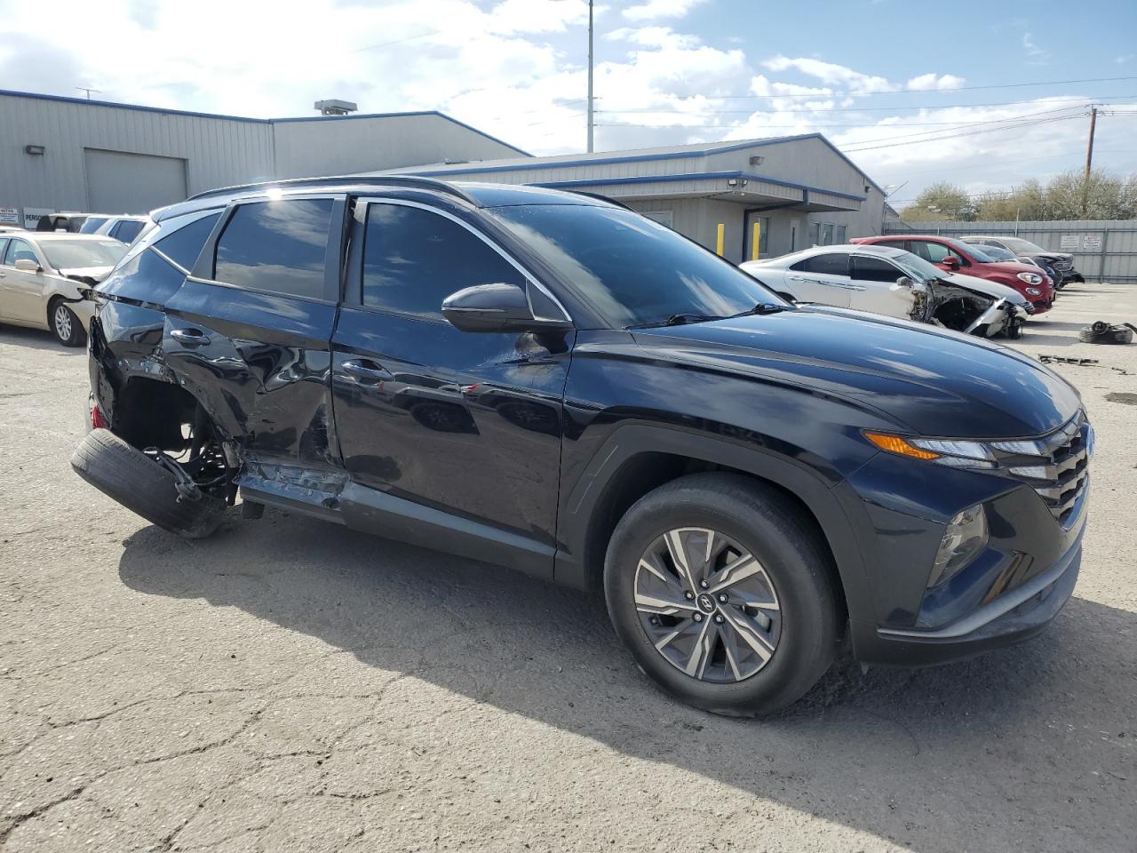 2022 HYUNDAI TUCSON BLUE VIN:KM8JBCA1XNU051461