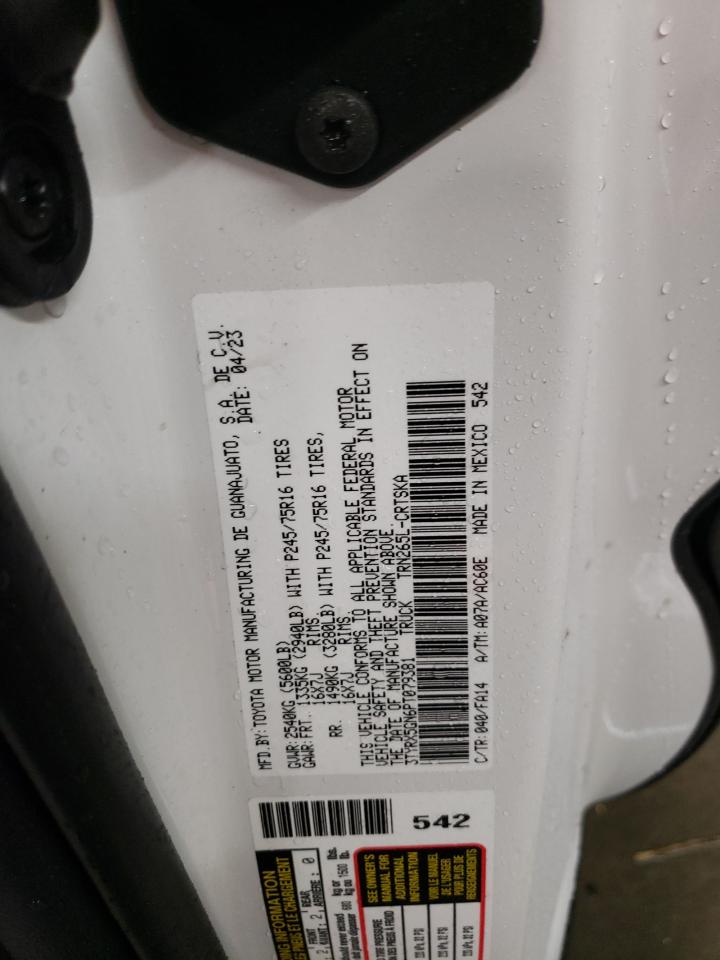 2023 TOYOTA TACOMA ACCESS CAB VIN:3TYRX5GN6PT079381