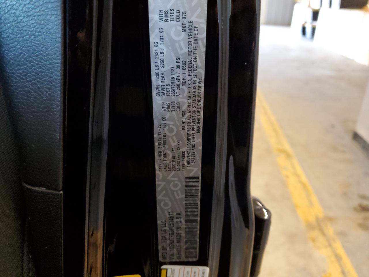 2023 JEEP GLADIATOR OVERLAND VIN:2T1BU4EEXDC075535