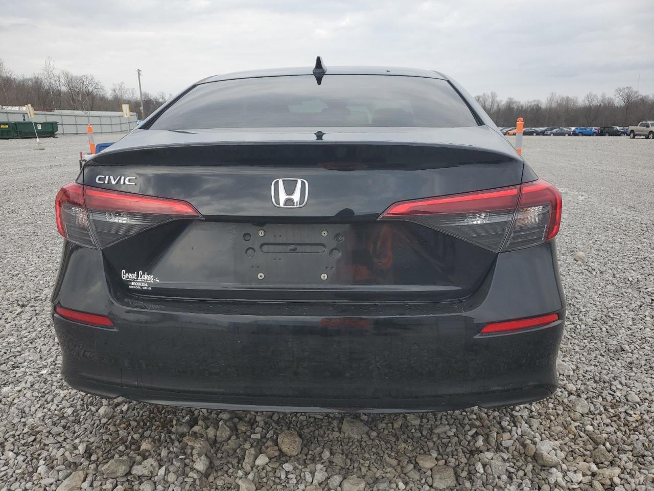 2022 HONDA CIVIC EX VIN:JHMFE1F73NX005423