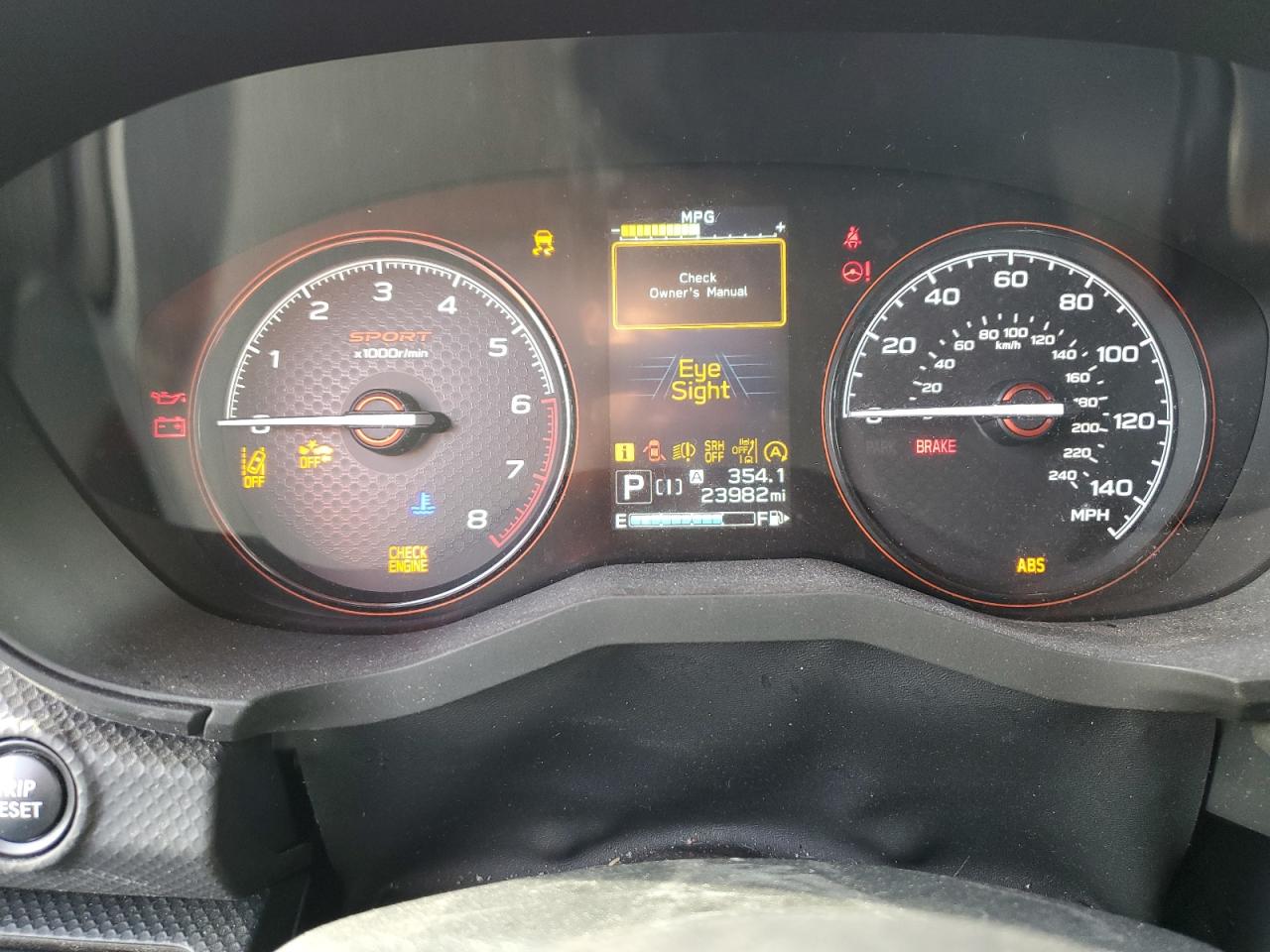 2022 SUBARU FORESTER SPORT VIN:JF2SKAJC3NH506076