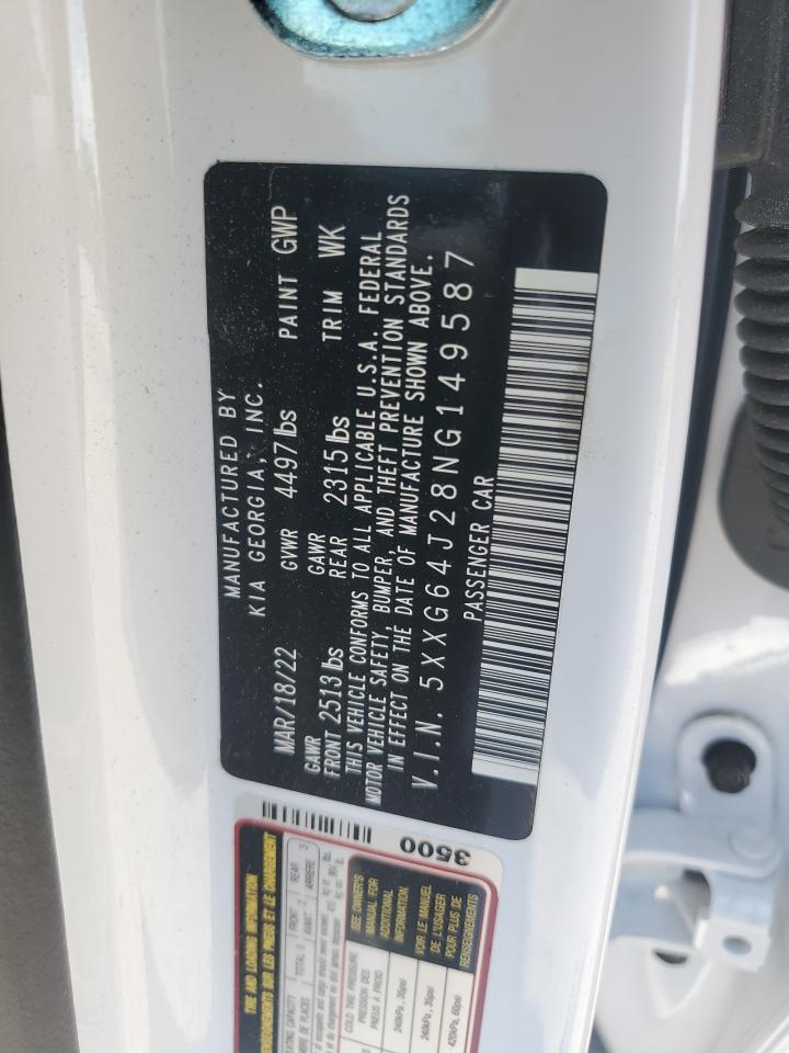 2022 KIA K5 GT LINE VIN:5XXG64J28NG149587