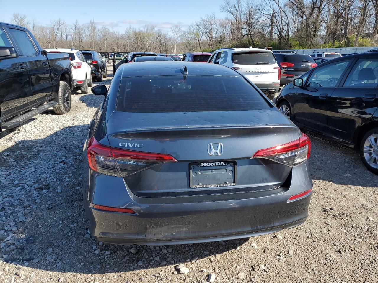 2022 HONDA CIVIC EX VIN:JHMFE1F72NX007969