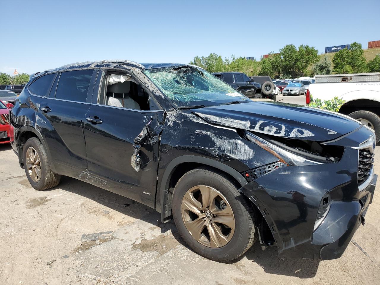 2023 TOYOTA HIGHLANDER HYBRID BRONZE EDITION VIN:5TDABRCH4PS600712