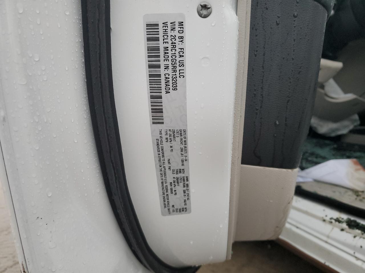 2024 CHRYSLER VOYAGER LX VIN:2C4RC1CG5RR132039