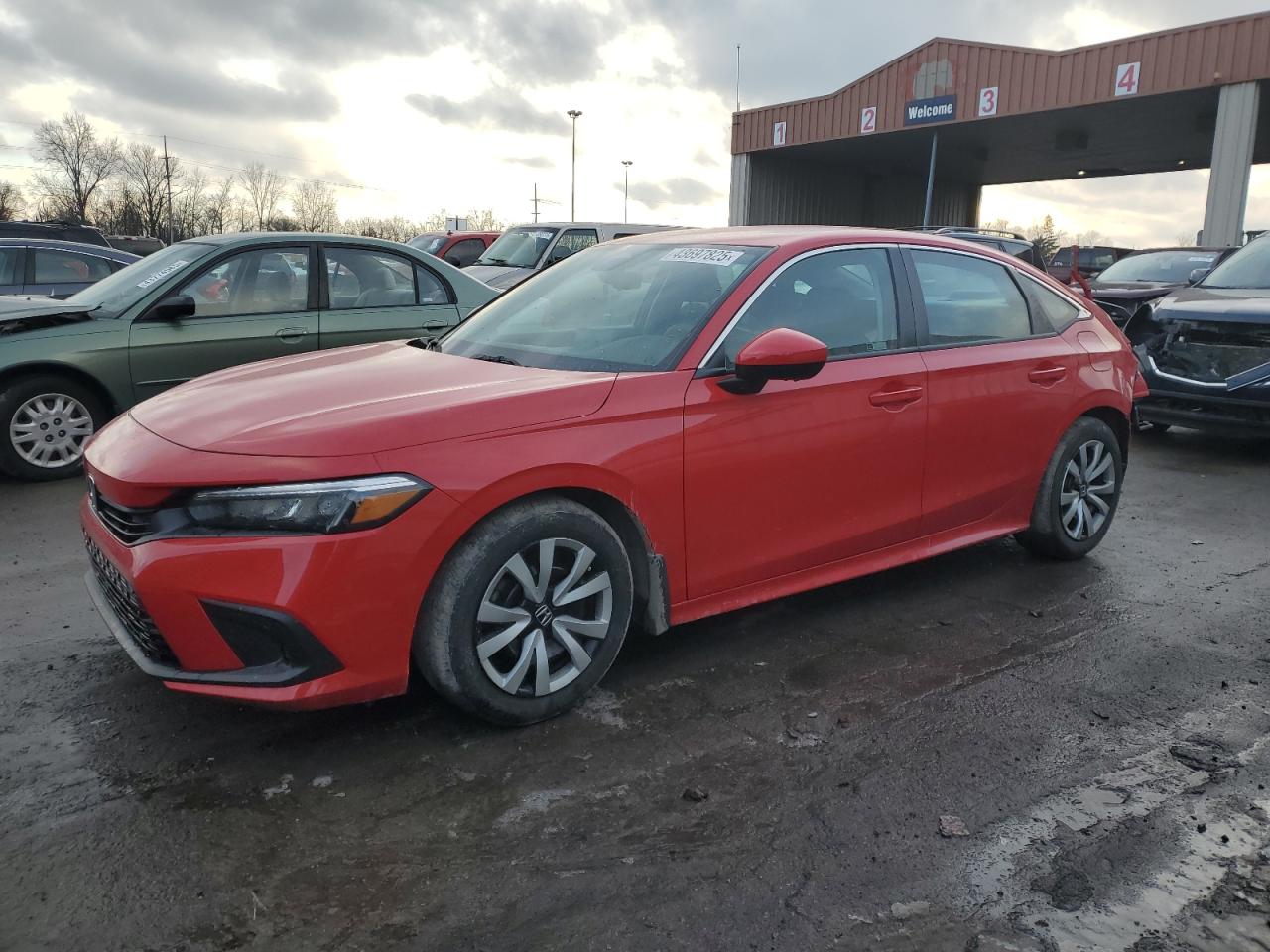 2022 HONDA CIVIC LX VIN:2HGFE2F2XNH595752