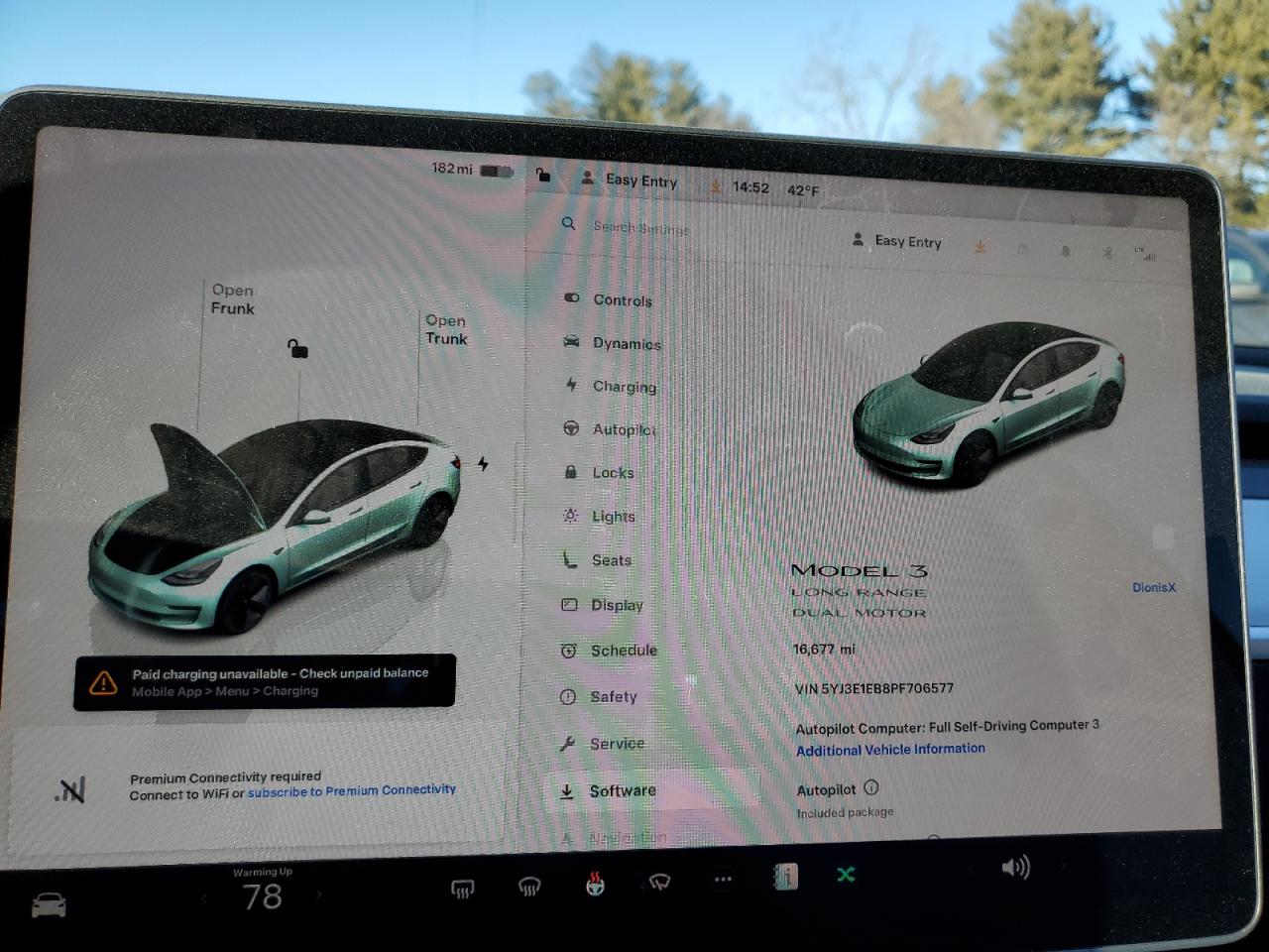 2023 TESLA MODEL 3  VIN:5YJ3E1EB8PF706577