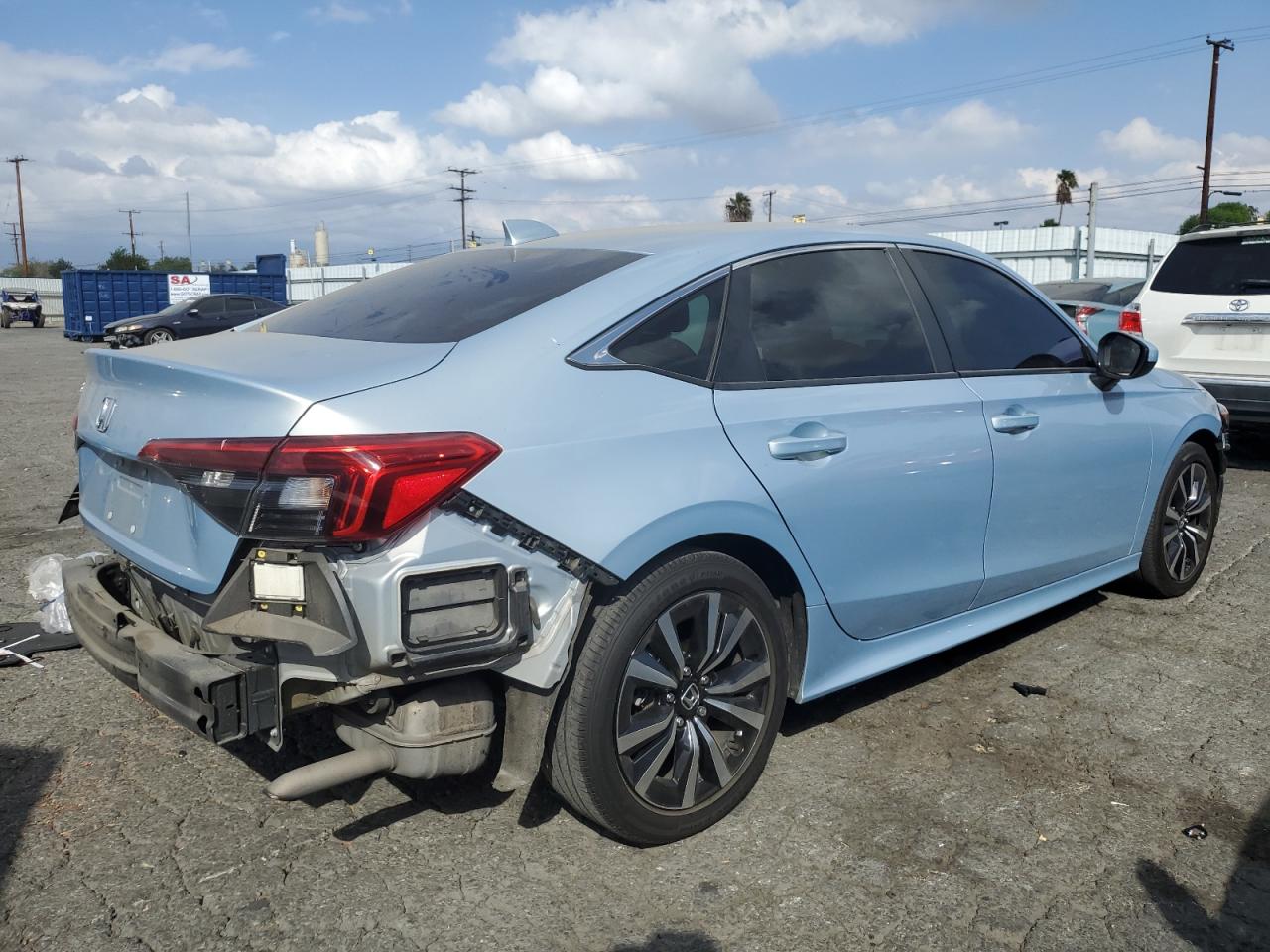 2022 HONDA CIVIC EX VIN:2HGFE1F78NH307619