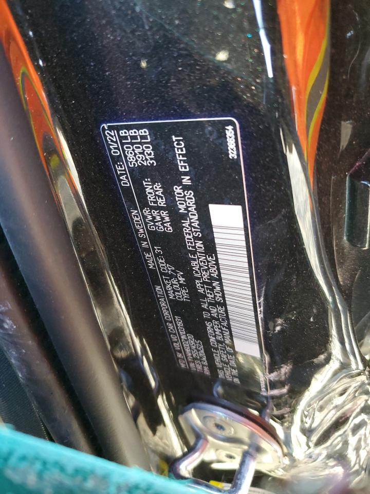 2022 VOLVO XC60 T8 RECHARGE INSCRIPTION EXPRESS VIN:YV4H60DZ1N1031931