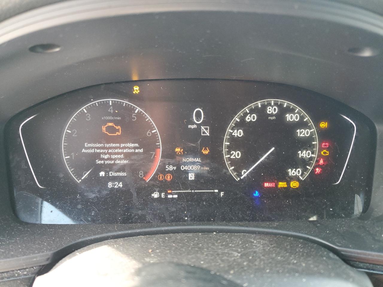 2023 HONDA CIVIC SPORT VIN:2HGFE2F5XPH552106