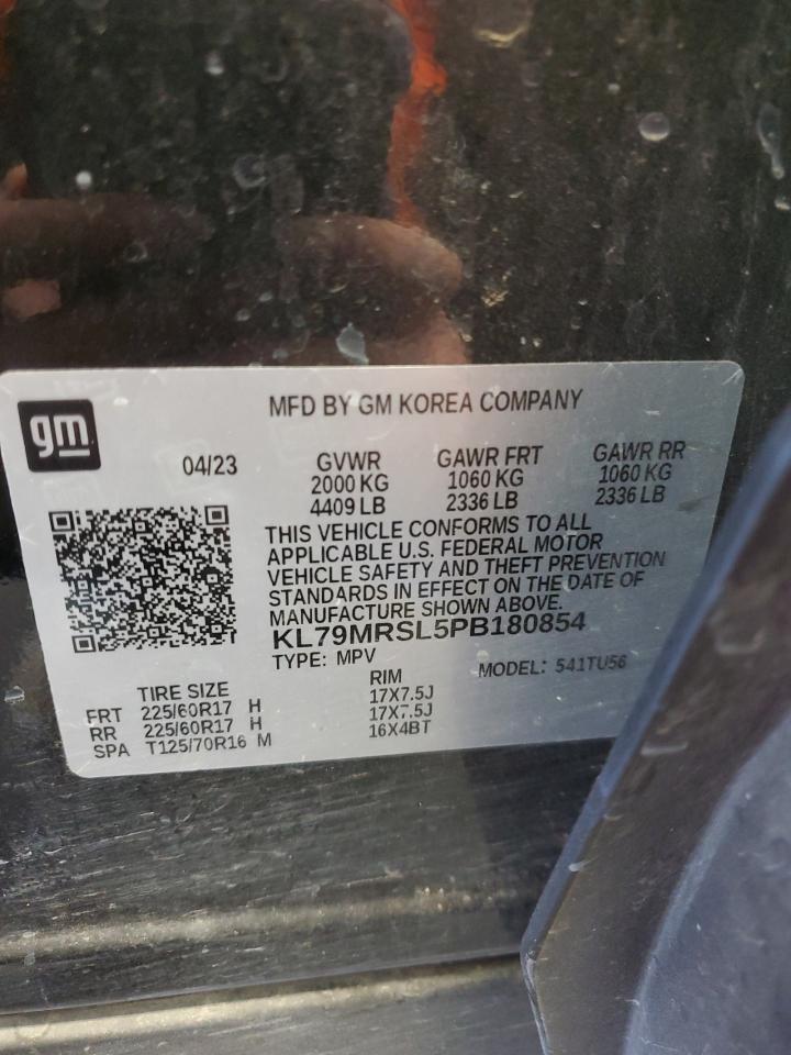 2023 CHEVROLET TRAILBLAZER LT VIN:KL79MRSL5PB180854