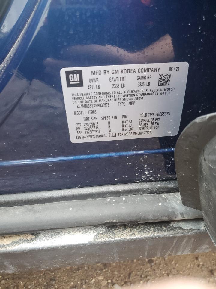 2022 BUICK ENCORE GX PREFERRED VIN:KL4MMBS2XNB030578