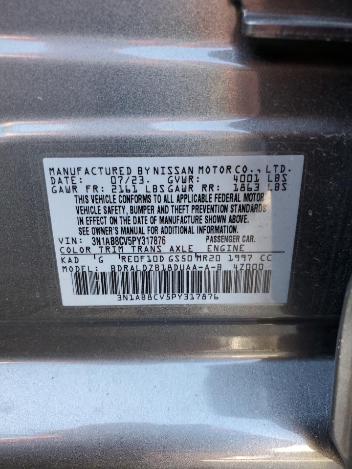 2023 NISSAN SENTRA SV VIN:3N1AB8CV5PY317876