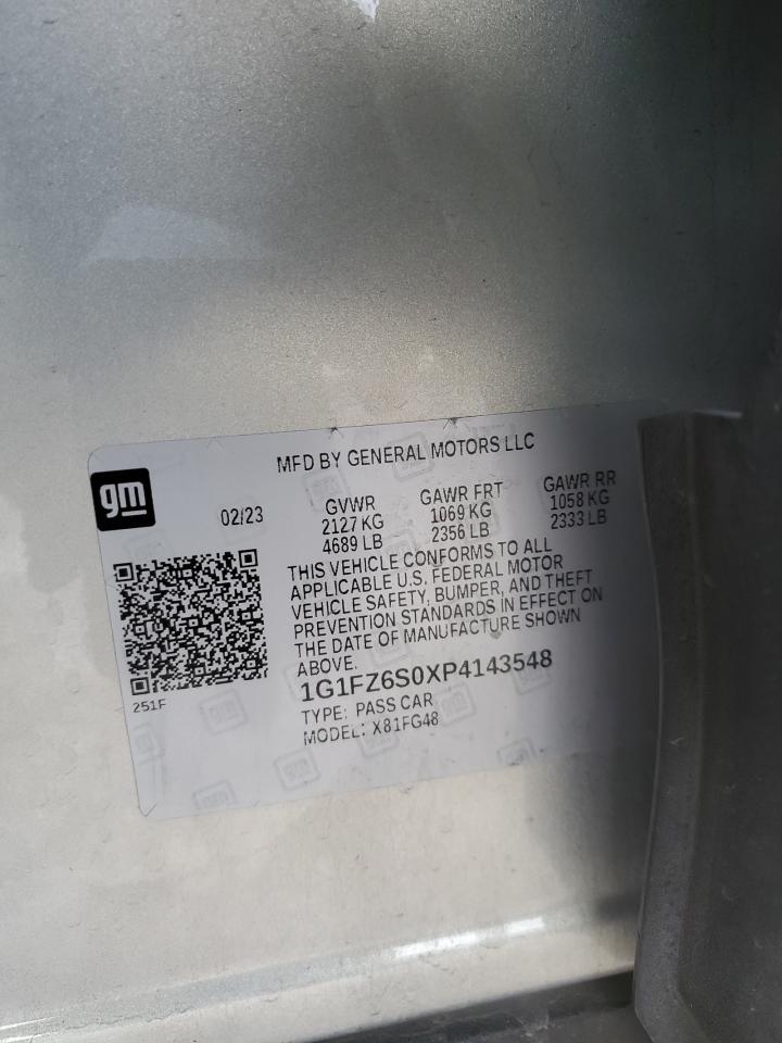 2023 CHEVROLET BOLT EUV PREMIER VIN:1G1FZ6S0XP4143548