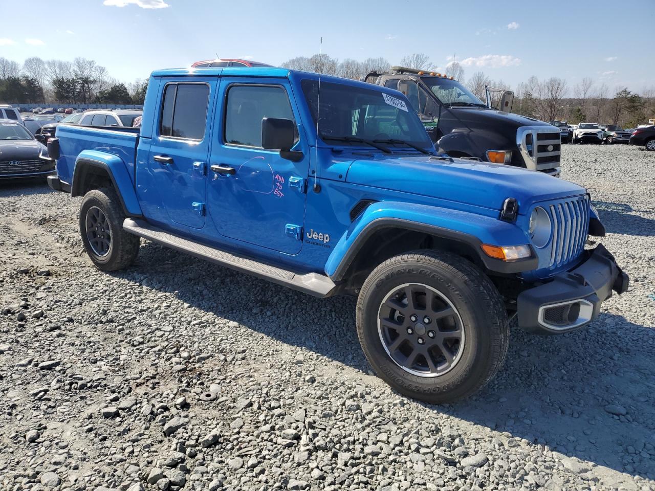 2022 JEEP GLADIATOR OVERLAND VIN:1C6HJTFGXNL101842