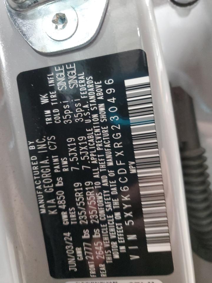 2024 KIA SPORTAGE X LINE VIN:5XYK6CDFXRG230496