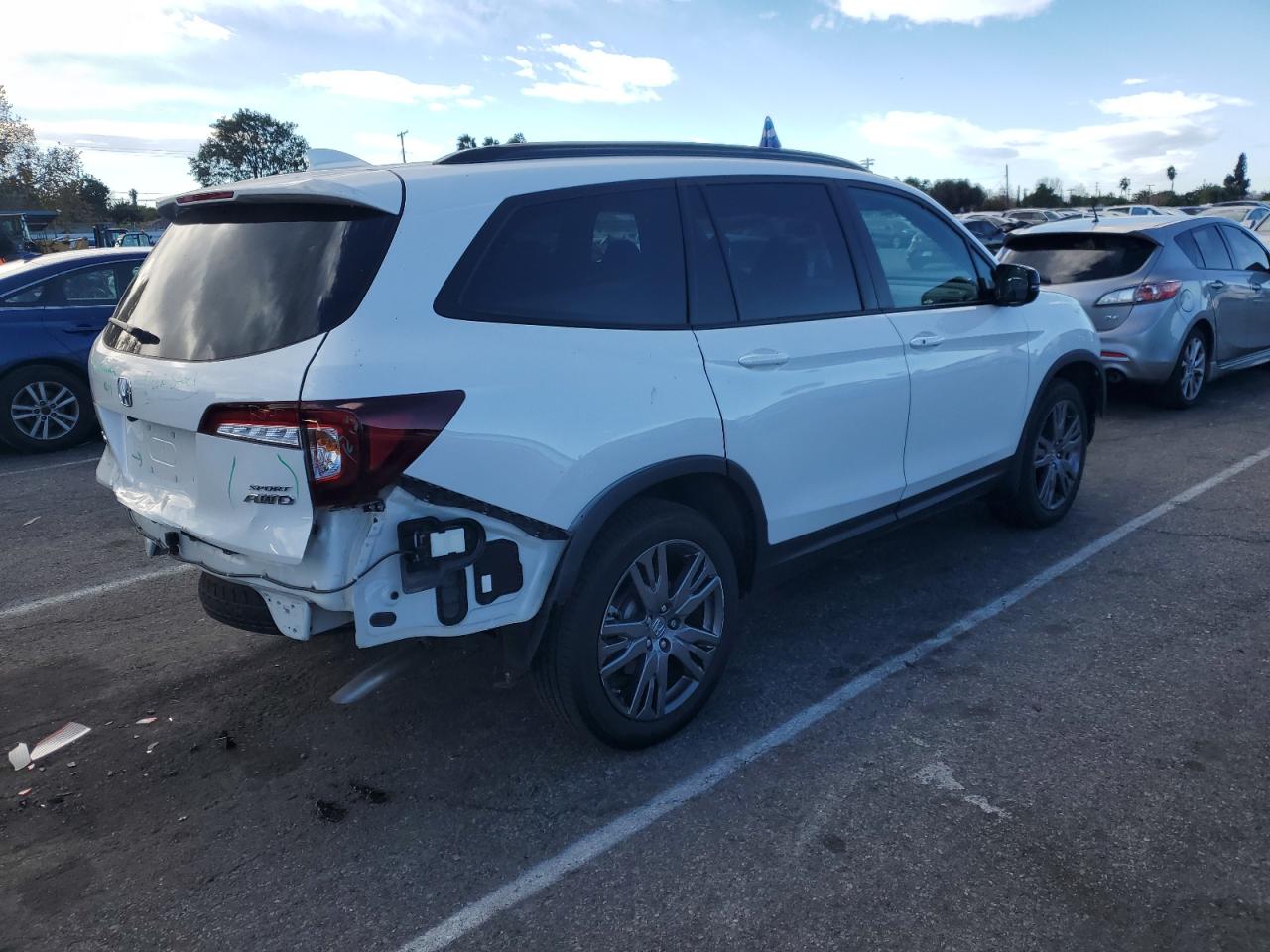 2022 HONDA PILOT SPORT VIN:5FNYF6H35NB098700