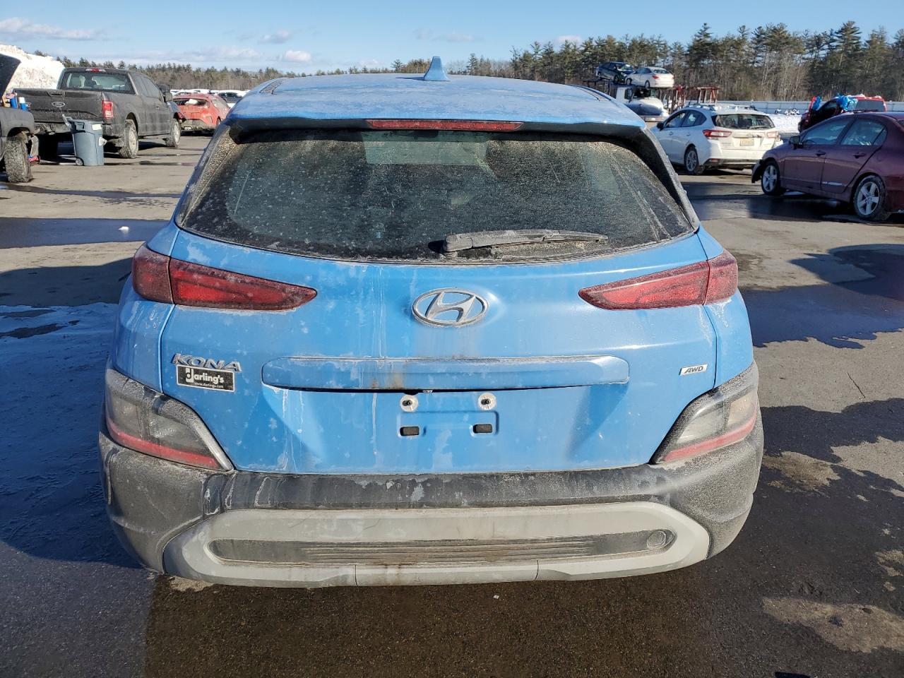 2022 HYUNDAI KONA SEL VIN:KM8K2CAB5NU768606