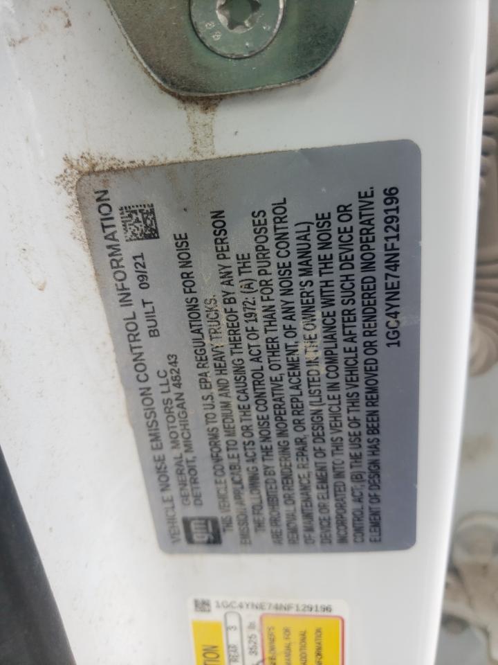 2022 CHEVROLET SILVERADO K2500 HEAVY DUTY LT VIN:1GC4YNE74NF129196