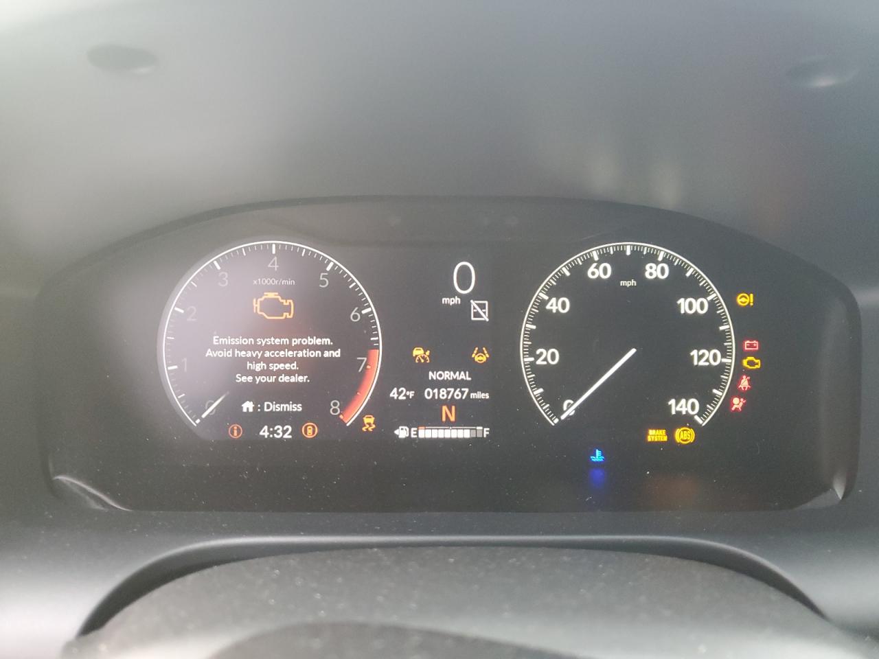 2024 HONDA HR-V SPORT VIN:3CZRZ1H55RM740666