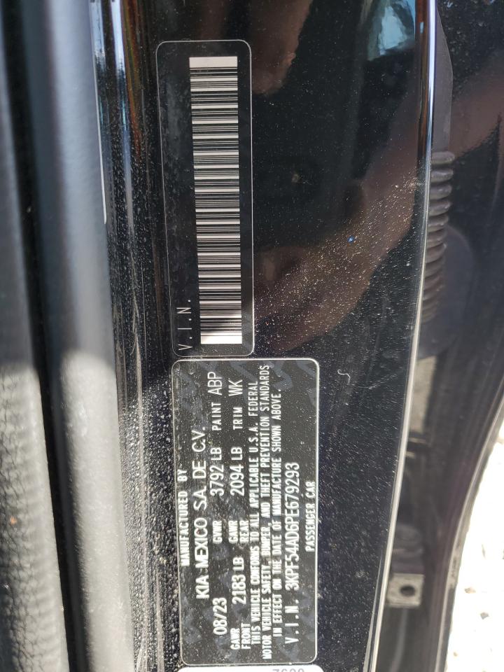2023 KIA FORTE GT LINE VIN:3KPF54AD6PE679293