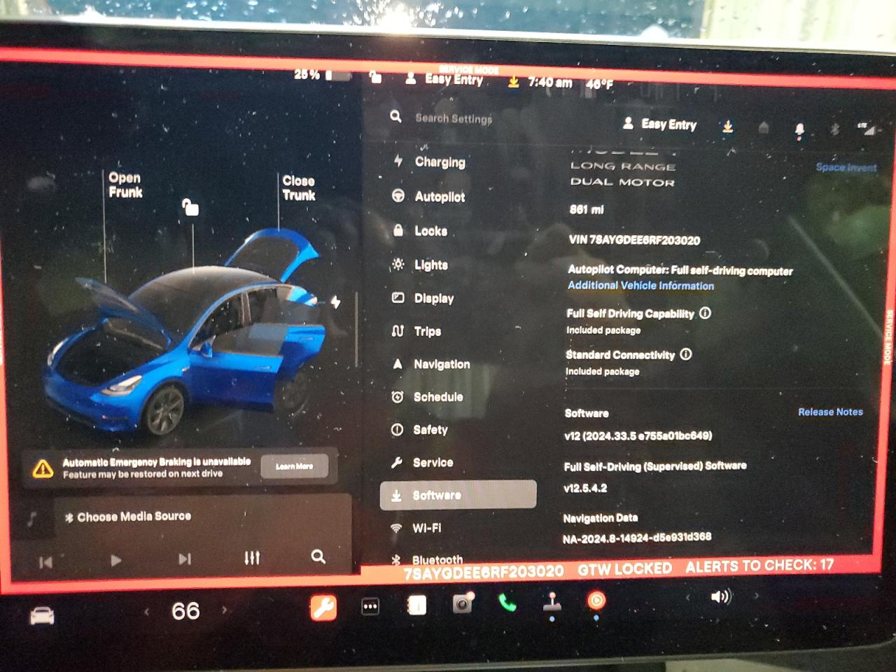 2024 TESLA MODEL Y  VIN:7SAYGDEE6RF203020