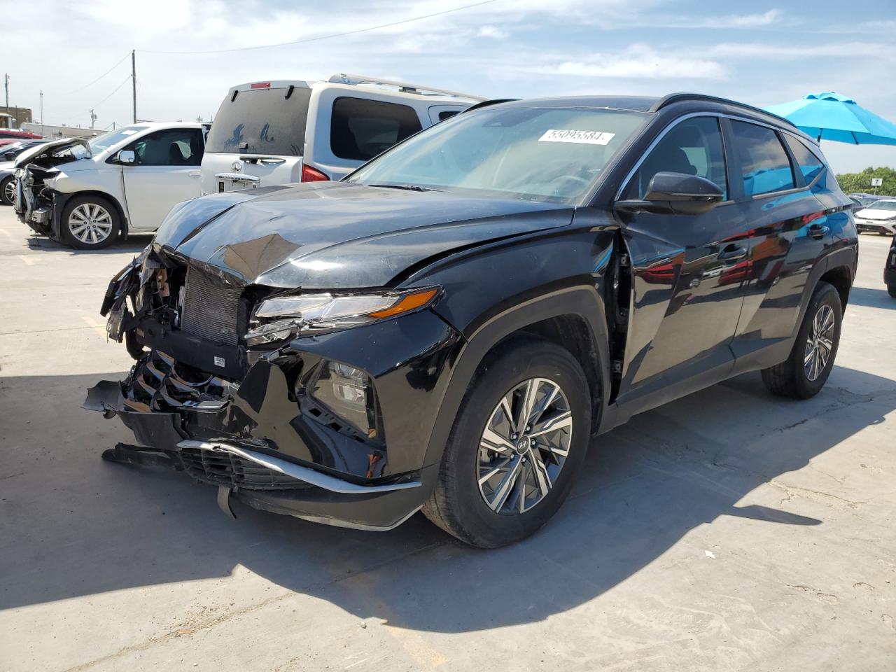 2022 HYUNDAI TUCSON BLUE VIN:KM8JBCA18NU020788