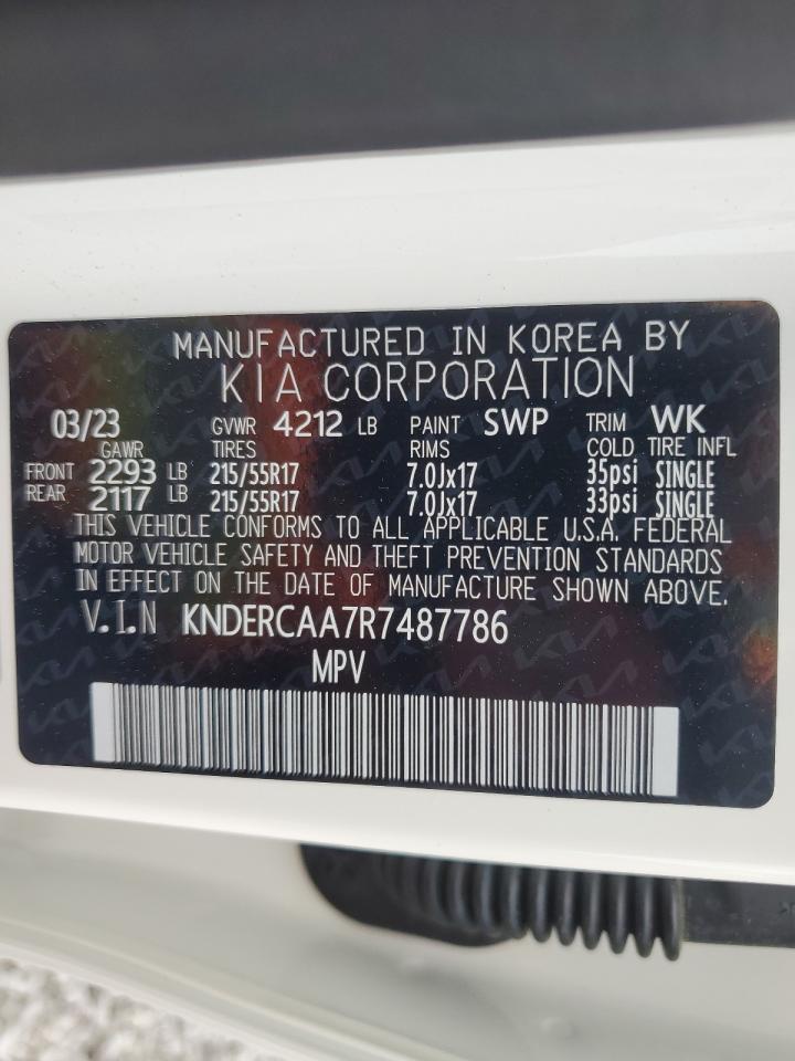 2024 KIA SELTOS EX VIN:KNDERCAA7R7487786