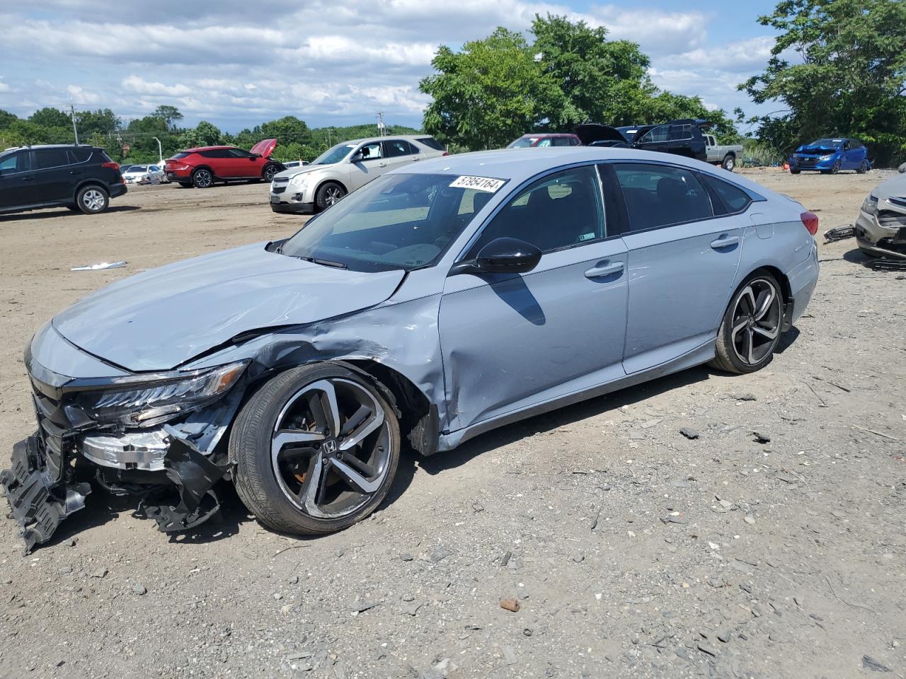 2022 HONDA ACCORD SPORT VIN:1HGCV1F39NA092346