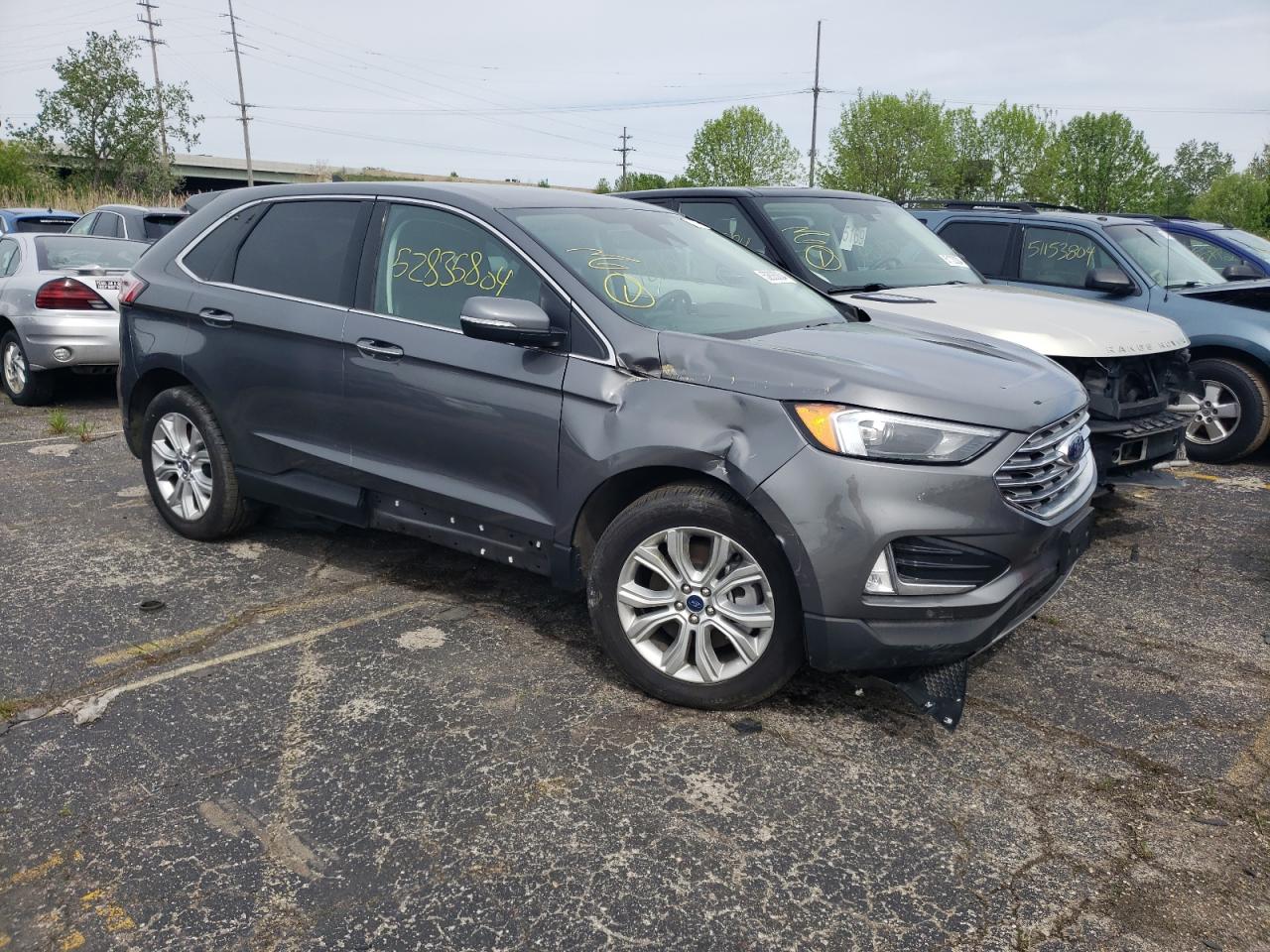 2022 FORD EDGE TITANIUM VIN:2FMPK4K91NBB07183