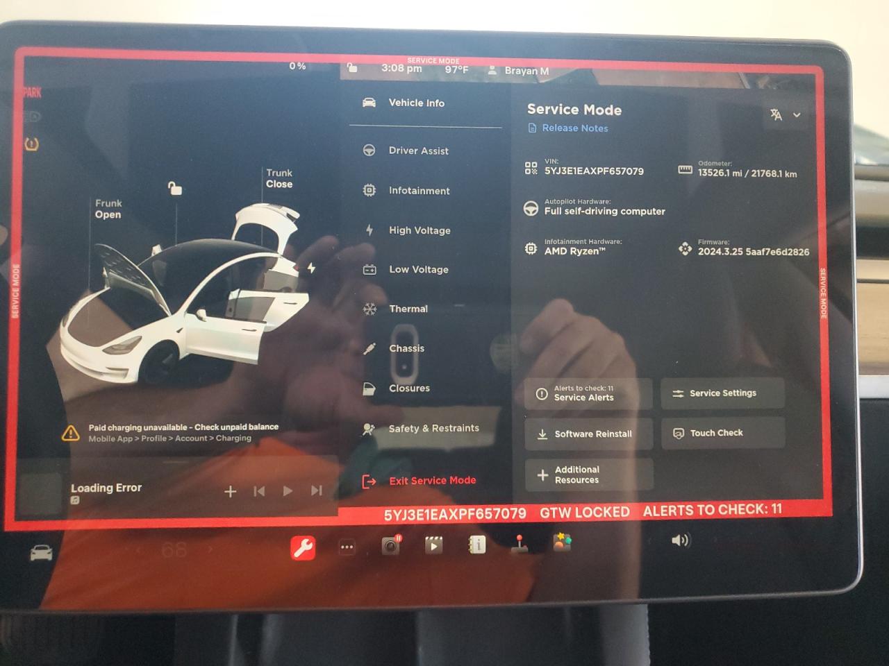 2023 TESLA MODEL 3  VIN:5YJ3E1EAXPF657079