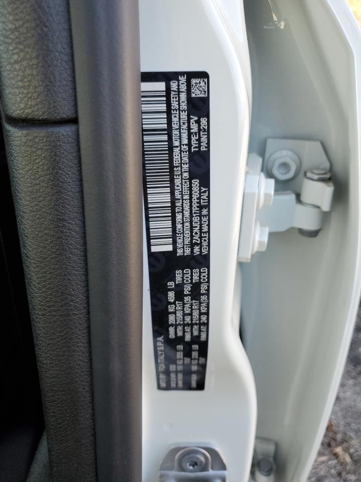 2023 JEEP RENEGADE LATITUDE VIN:ZACNJDB17PPP60850