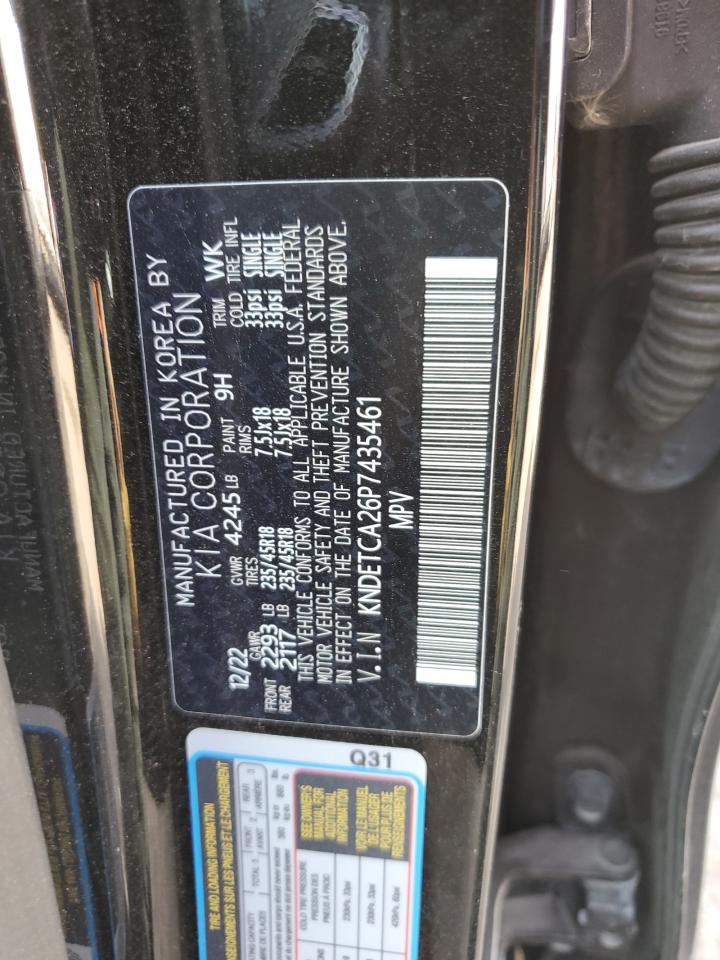 2023 KIA SELTOS SX VIN:KNDETCA26P7435461