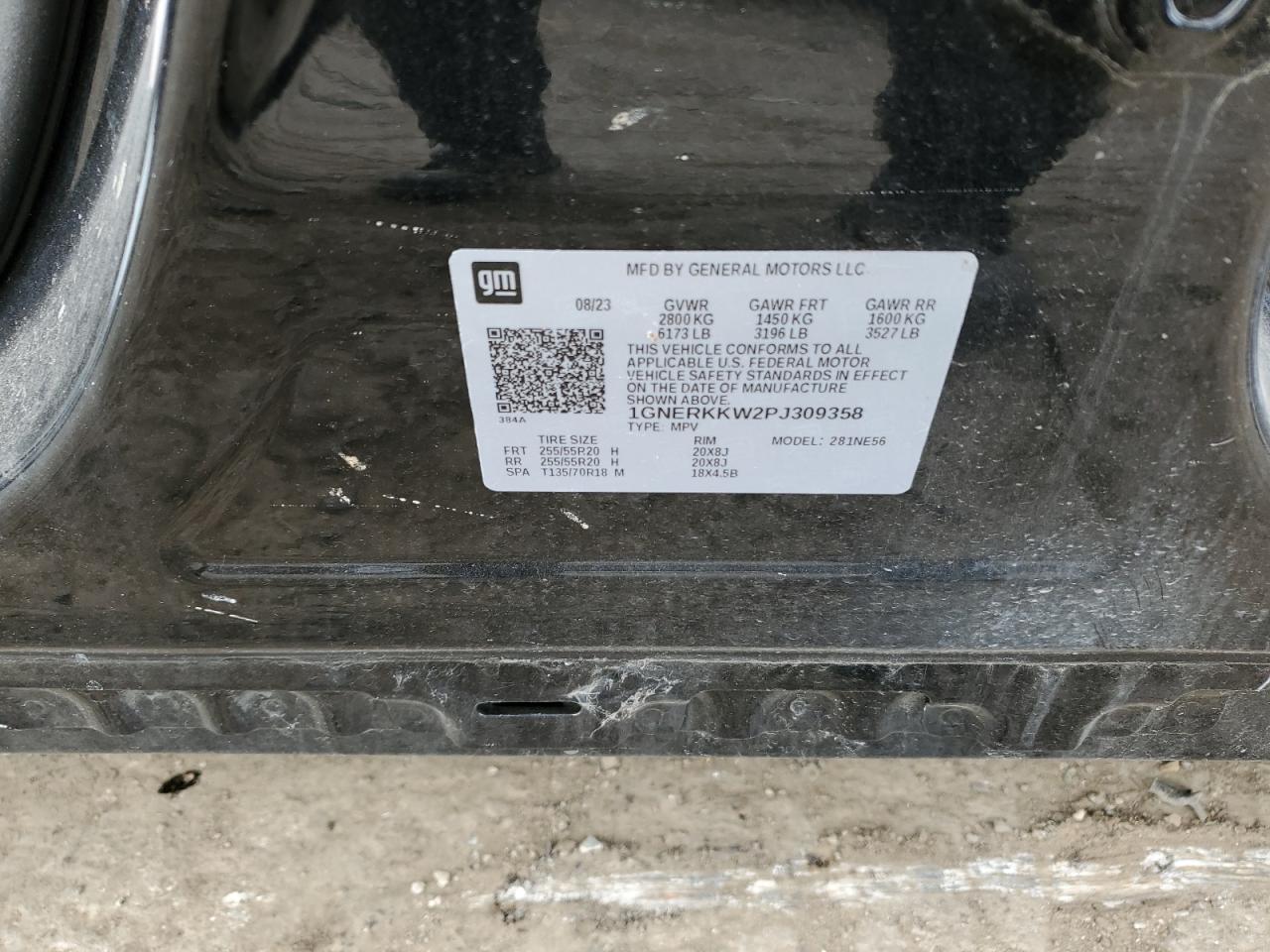 2023 CHEVROLET TRAVERSE PREMIER VIN:1GNERKKW2PJ309358