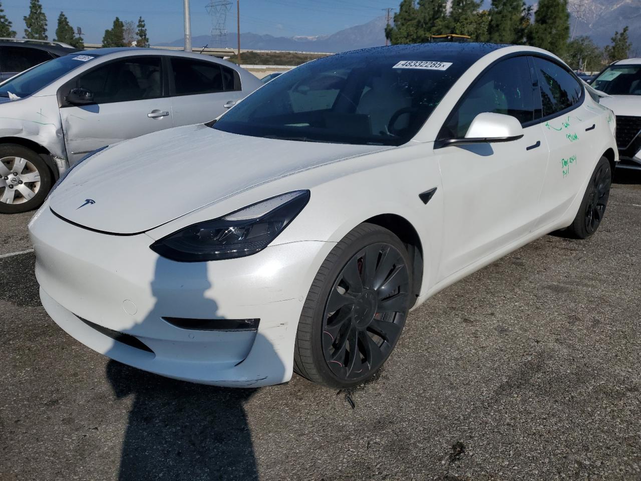 2022 TESLA MODEL 3  VIN:5YJ3E1EC1NF180850