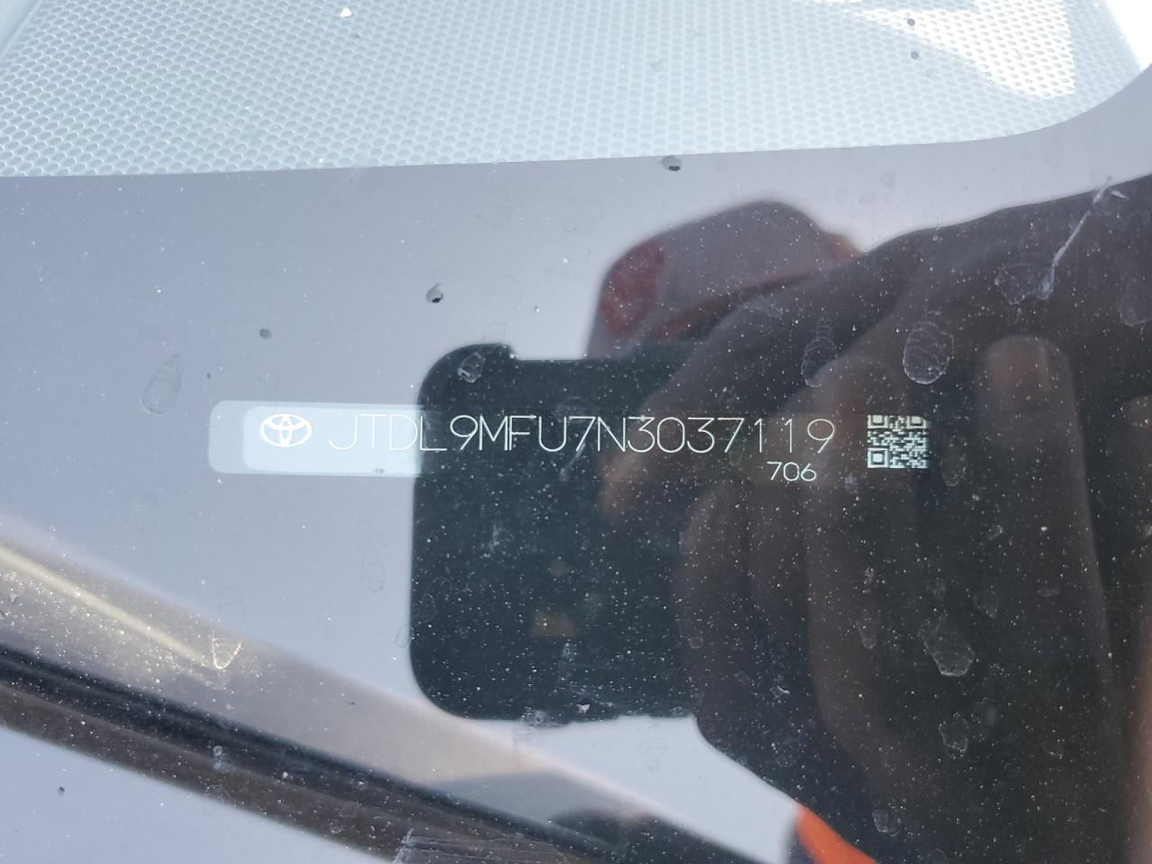 2022 TOYOTA PRIUS LE VIN:JTDL9MFU7N3037119